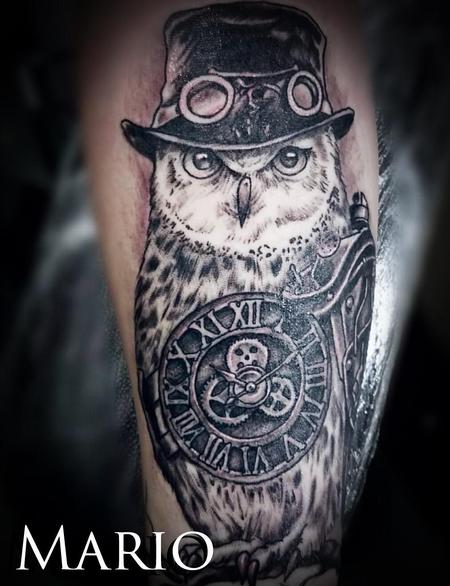 Tattoos - Steampunk Owl - 137784